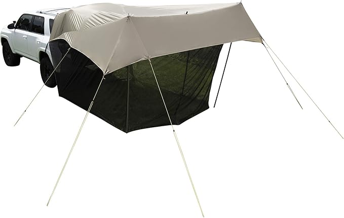 Slumberjack SJK Roadhouse Tarp, Hunting Camping & Overland Shelter Protects from Rain & Sun (Tarp with Screen)