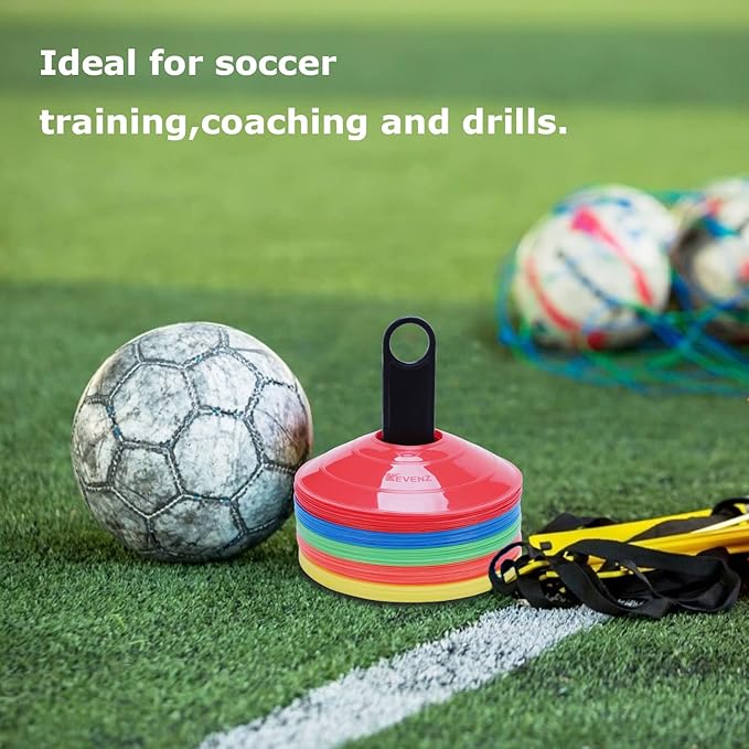 KEVENZ 50-Pack Soccer disc Cones