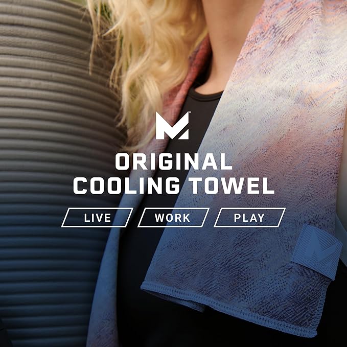 MISSION Original Cooling Towel, Brazil - Soft, Durable Microfiber - Cools Up to 2 Hours - UPF 50 Sun Protection - Machine Washable