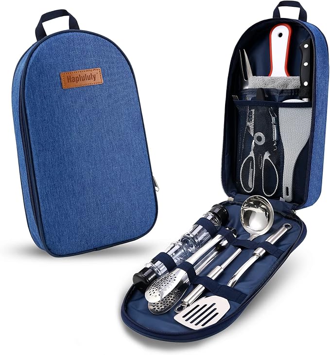 Camping Essentials Camping Accessories Gear Must Haves Camper Tent Camping Kitchen Rv Cooking Set Camping Cooking Utensils Set Supplies Gadgets Outdoor Stove Portable Picnic Gifts BBQ Stuff