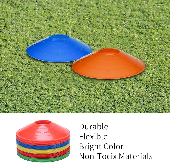 KEVENZ 50-Pack Soccer disc Cones